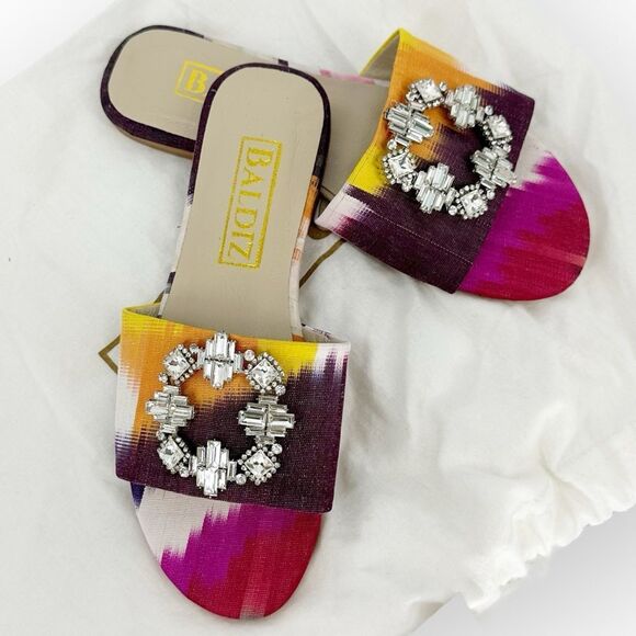 BALDIZ KAT COCKTAIL‎ SLIDE 36/US 5.5 with Dust Bag - Leather, rhinestone - Picture 3 of 9